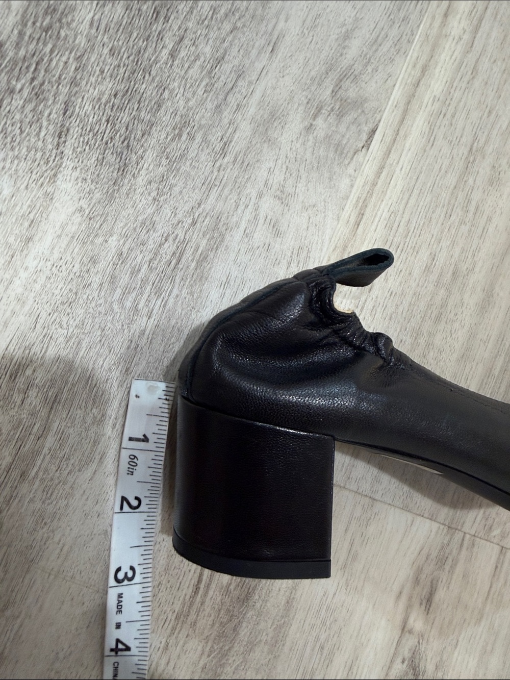 Everlane The day heel  Black Low Block Heel Pumps leather size 8 pumps - Picture 6 of 6